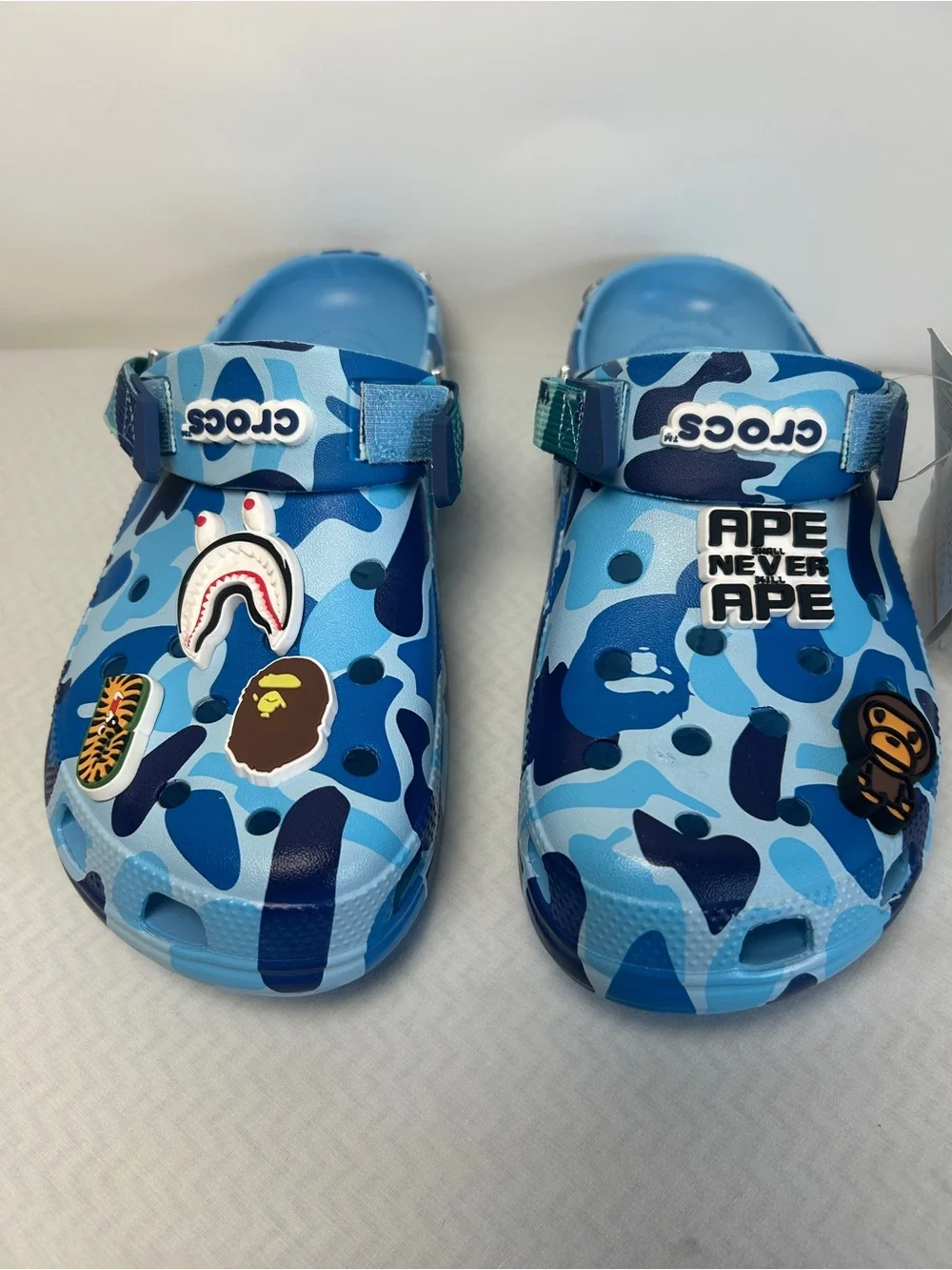 Bape X Crocs Blue Camo Men’s Size 9